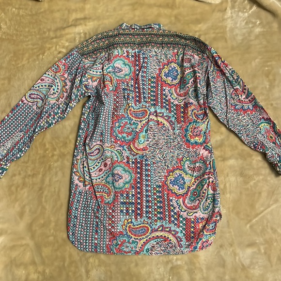 vintage serge azar paris button down top NWOT - Picture 5 of 5